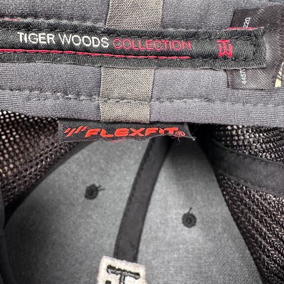 Nike Tiger Woods VR 20XI Flex Fit Golf Hat Men’s Large Black Fitted Trucker Cap - Picture 8 of 10